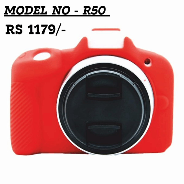 Buy Silicone Cover Red R50 Camera Case for protection, priced at RS 1179.