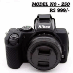 Nikon Z50 black silicone camera cover and skin, protective case priced at Rs 999.