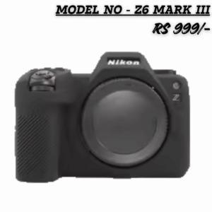 Protective silicone case for Canon EOS R6 mirrorless camera, featuring a textured grip and precise cutouts for controls.